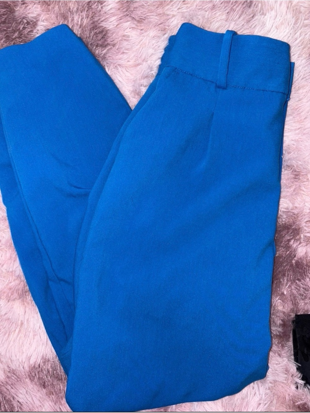 Zara Women's Bright Blue Tailored Trousers